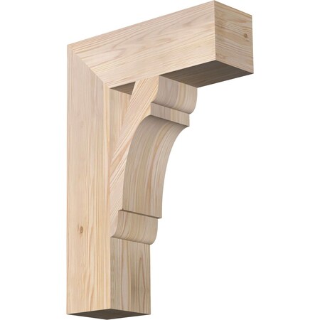 Ekena Millwork Olympic Block Smooth Bracket, Douglas Fir, 5 1/2"W x 18"D x 26"H BKT06X18X26OLY05SDF